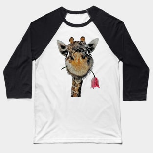 Happy Giraffe (no background) Baseball T-Shirt